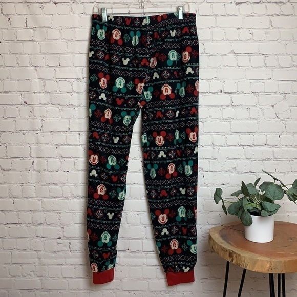 Fleece Mickey Holiday Jogger Style Pants - Picture 6 of 11